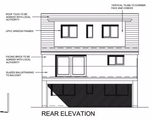 PLOT REAR ELEVATION- click for photo gallery